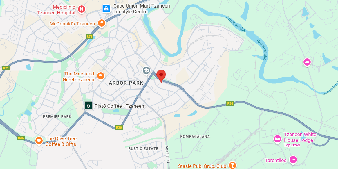 Tzaneen Google Maps Preview