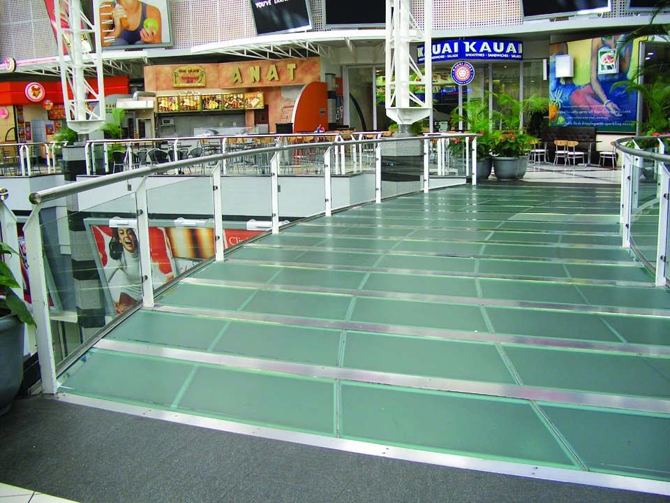 Multi laminated glass walkway